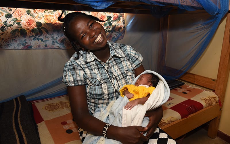 Mully supports mothers and new borns in Kenya