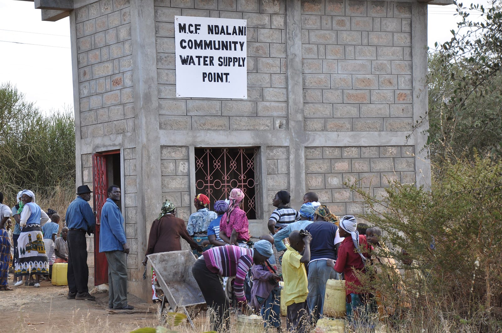 water-point water supply point provided by Mully Children's Family