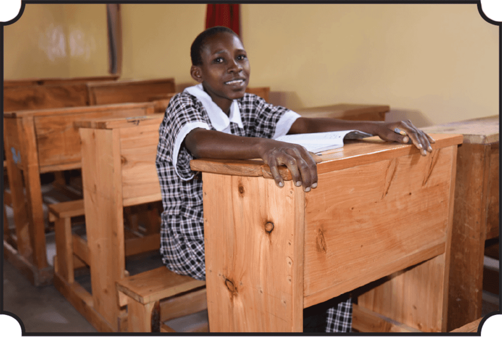new benches and desks for mully children